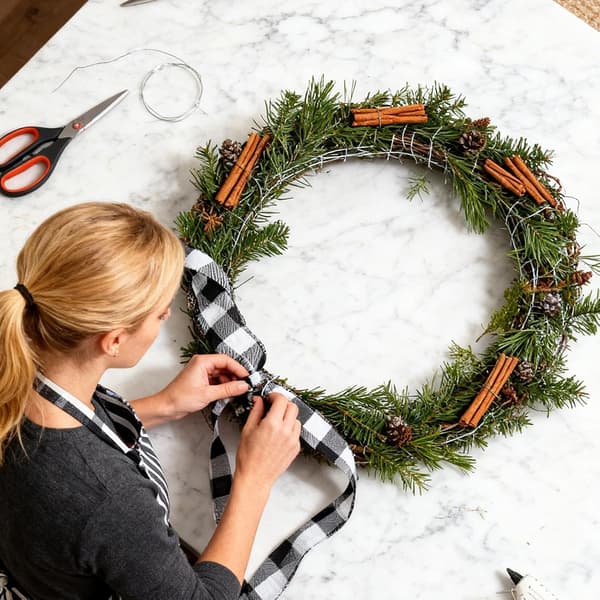 Sort-hvidt bånd med tråd DIY boligindretning D - D