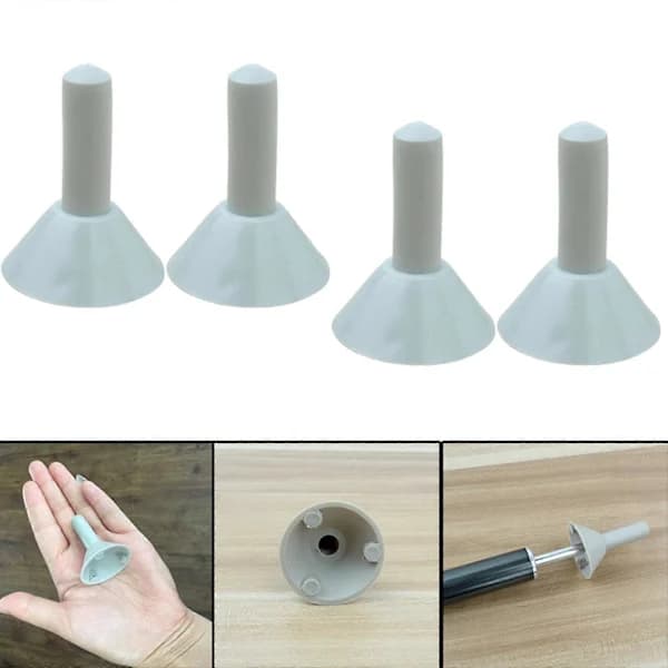 [EN] 4 Pcs Tent Pole Insulation Protective Caps Tent Tarp Gripper Protector for Backpackers Grey