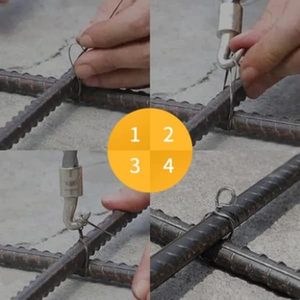 Semi-automatic Rebar Twister Construction Tool with Retractable Hook