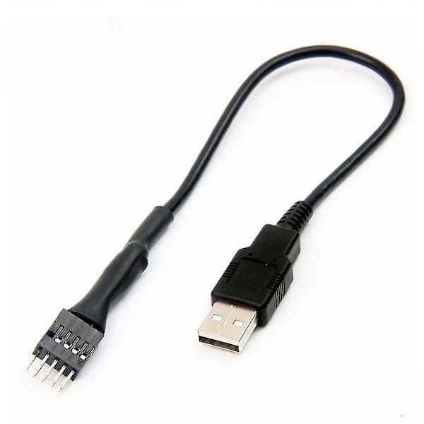 9-bens han til ekstern USB A han PC bundkort intern dataforlængerkabel 20 cm