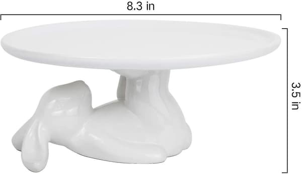 Keramisk cupcake-stativ, dessertfat for snacks og kaker