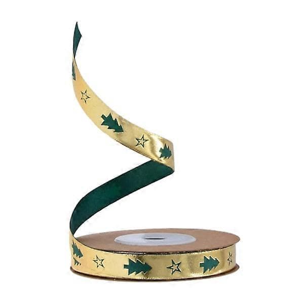 Christmas Ribbon Versatile Decorative Christmas Pattern Gift Ribbon Style B