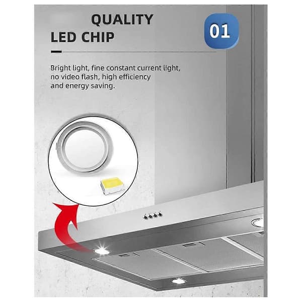 2-pak Emhættelampe 1.5W 230V 68mm Emhættelampe Ventilatorlampe Røgventilationslampe Extr-Perfet