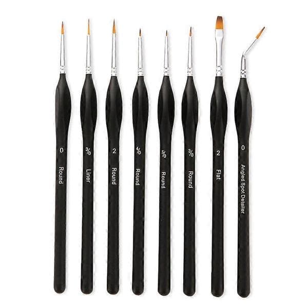 Practical and Beautiful 8x Extra Fine Detail Paint Brushes for Artists and Model Builders