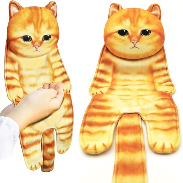 Quick-Drying Dish Towel, Cat Towel, Towel for Bathroom Kitchen B