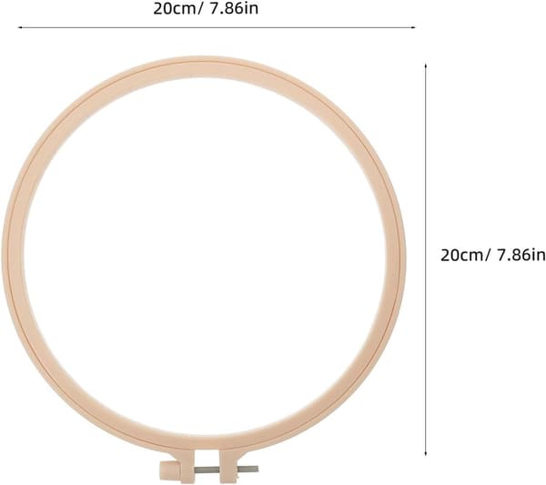 Gør-det-selv broderisæt til begyndere 20 cm rund ramme, broderiformtråd