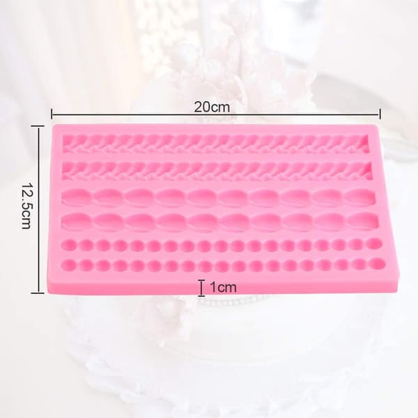 Silikoneperle fondantform perlehalskæde til bløde fondantperler