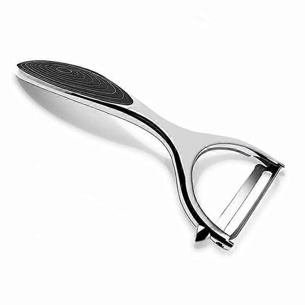 Grønnsaksskreller og -kutter i rustfritt stål med flere funksjoner Green Serrated