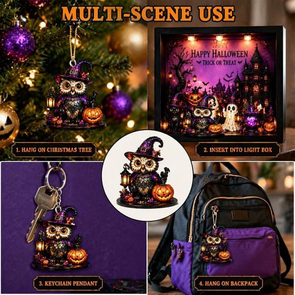 Pynt 'Advent af Halloween 2026 etiketter rygsæk 24 dage -
