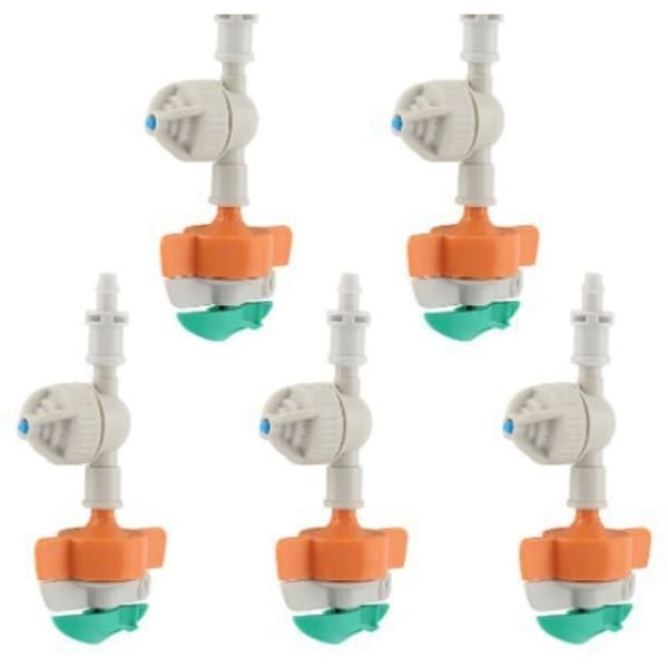 20-pack 5-håls droppare, med tryckkompensation och vattenbesparing.