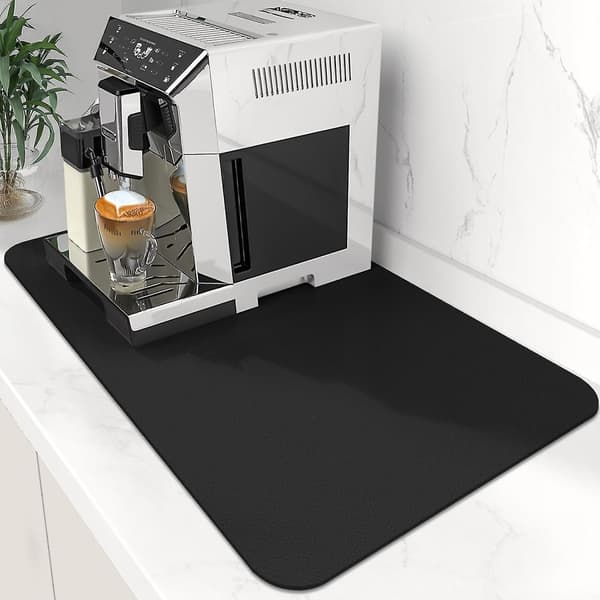 Sort 30*40CM Kaffeunderlag Superabsorberende Opvaskeunderlag Kaffe B