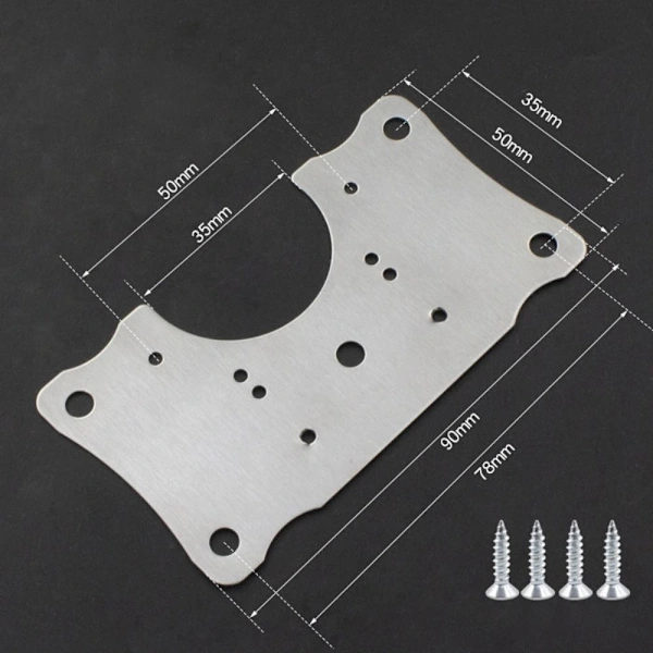 2 PCS Hinge Repair Plate Cabinet Hinge Fixing Plate[XJ]