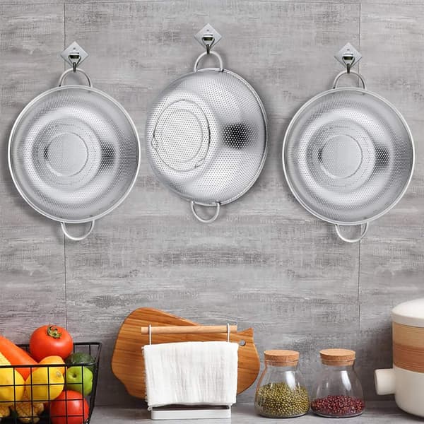 Sieve, Stainless Steel Kitchen Strainer Pasta Sieve with Handle