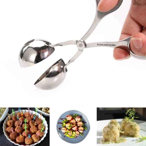 2 stk. frikadelleforme i rustfrit stål, uden stang