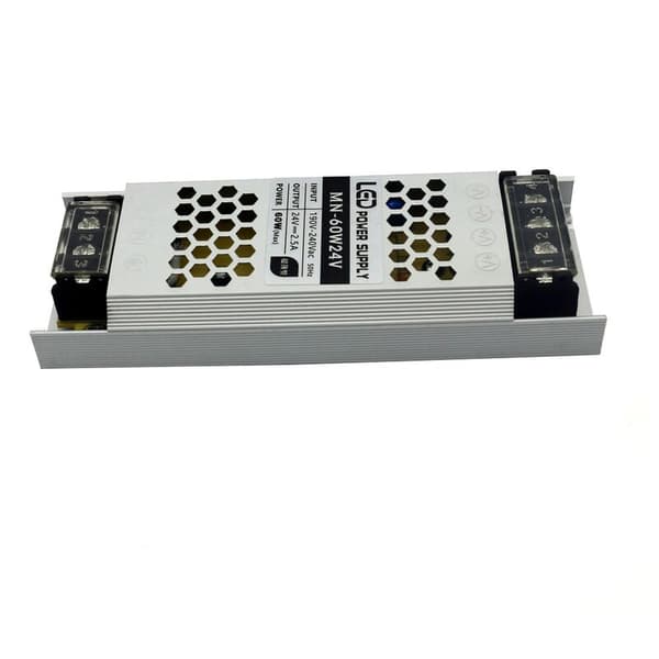 Ultratynn switch-transformator til belysning AC190-240V DC24V 2.5A 60W strømforsyning til LED-strips