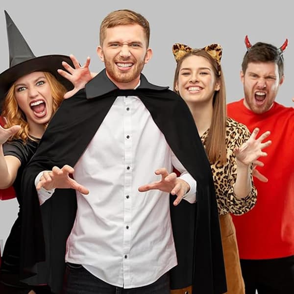 Halloween-kappe 140 cm, åndbar, til unge og voksne -