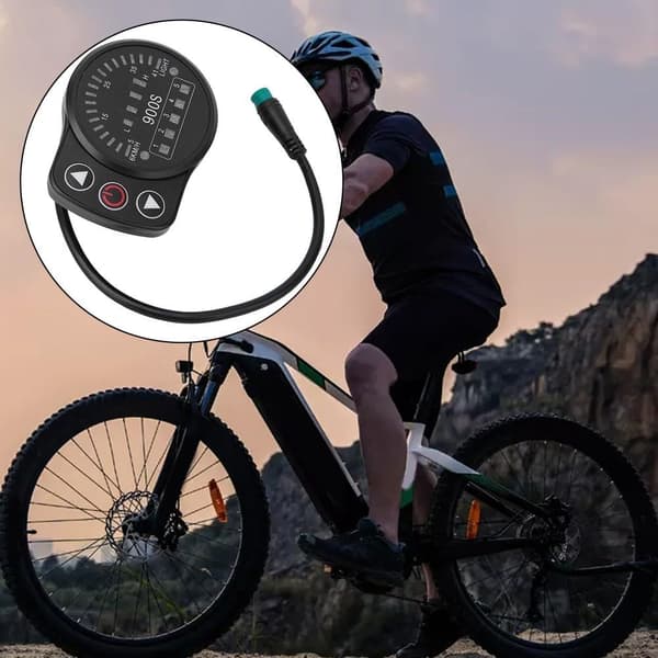 KT-900S Ebike Meter 5-bens interface PAS 5-bens LED-display Vandtæt elektrisk cykelkontrolpanel