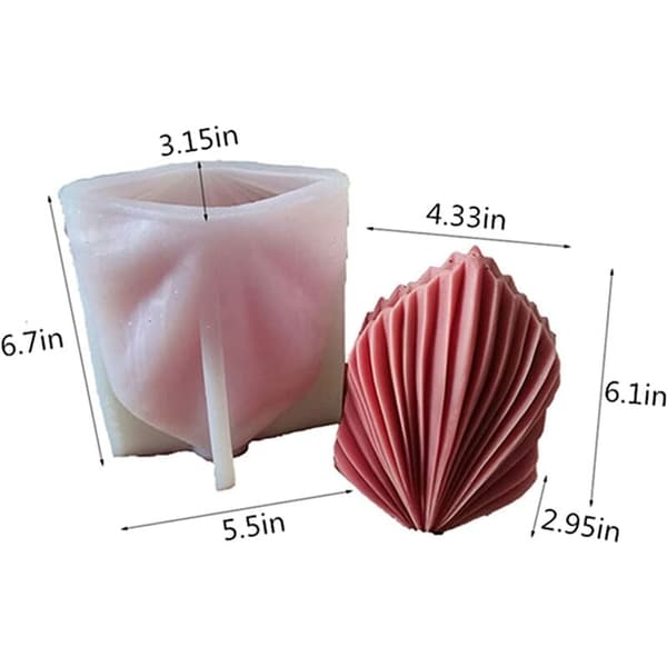 Reusable Silicone Molds, Elegant Seashell Shape for DIY Scented Candles, Ocean Theme Tool for Crafts and Home Decor