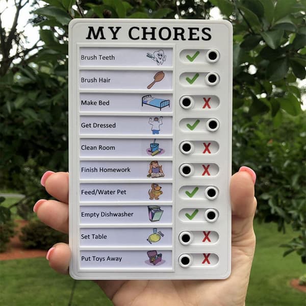 Multipurpose Wall-Mounted Checklist Removable Daily Tasks Planning Board for Home Bedroom Blank Edition Blank Edition