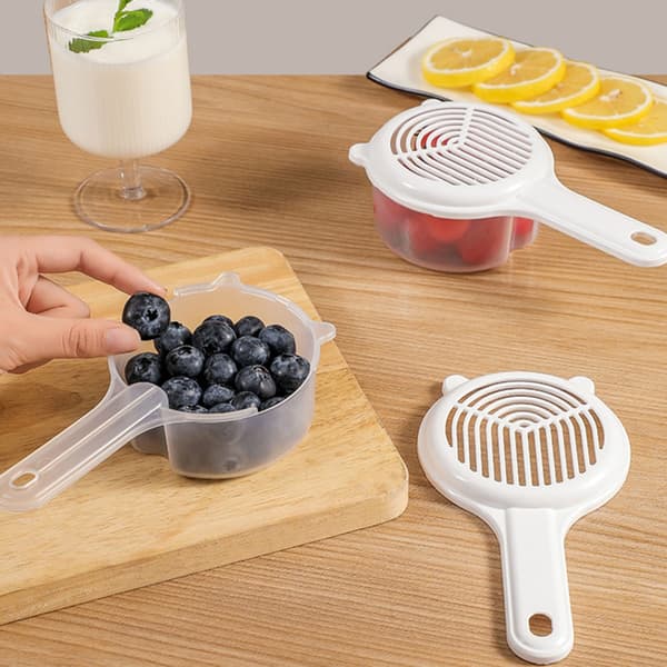 Plastic Fruit Cleaning Box Fruit Drainage Basket Strawberry Blueberry Wash