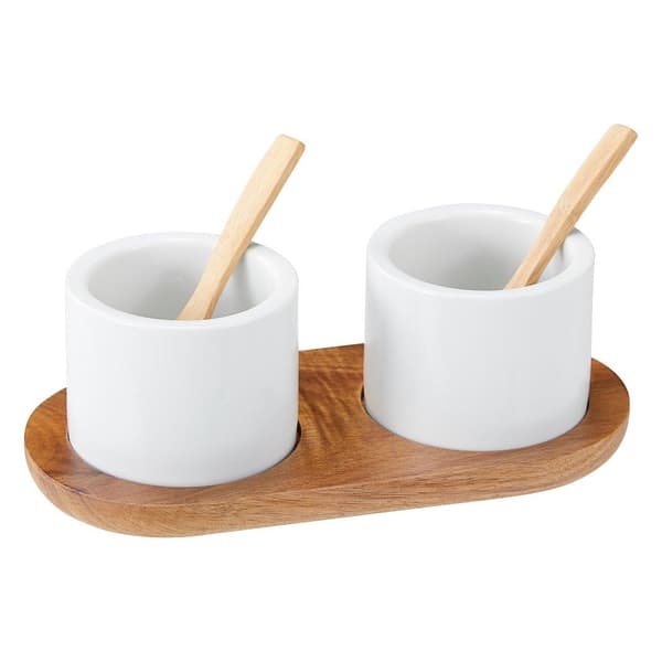 Skålar Salt & Pepper sett Sadie Dorre Vit white