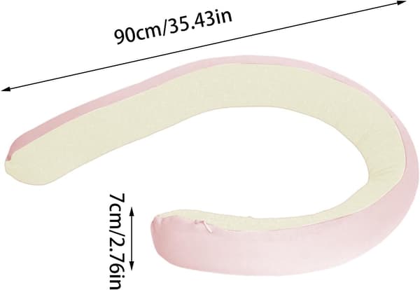 Nakkepute justerbar polstring i spiral-S-form rose Rose
