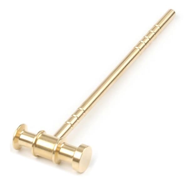 Højkvalitets Messing L150mm Solid Hammer DIY til Manuel Hammerur Reparationshammer Læderhammer Hånd{AZC}