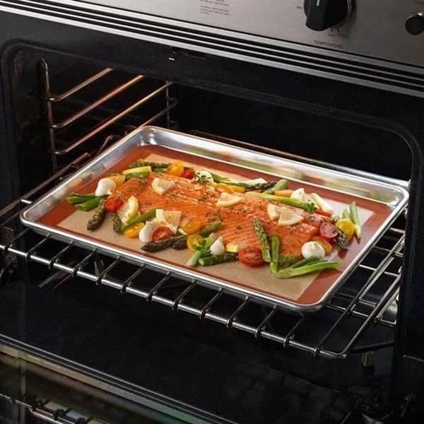 Silicone Baking Mat Silicone Baking Sheets Reusable Baking Mat 16.5\" x 11.6\" Dark Grey Oven Baking Sheet for Making Cookies/Macarons/Bread 2 Pieces