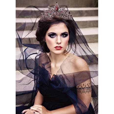 Barok Dronningekrone til Kvinder Rhinestone Bryllup Tiara og Krone