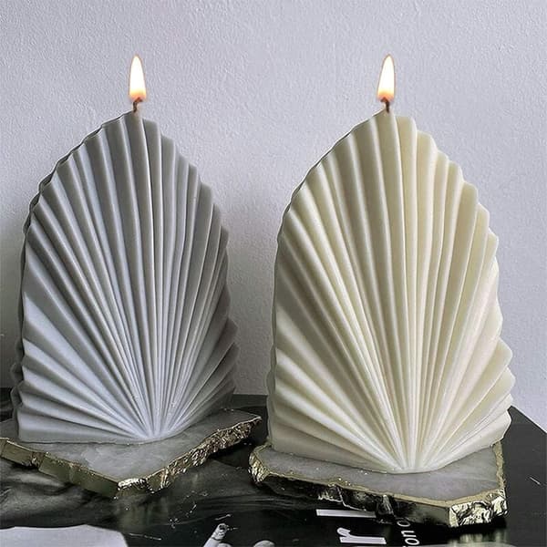 Reusable Silicone Molds, Elegant Seashell Shape for DIY Scented Candles, Ocean Theme Tool for Crafts and Home Decor