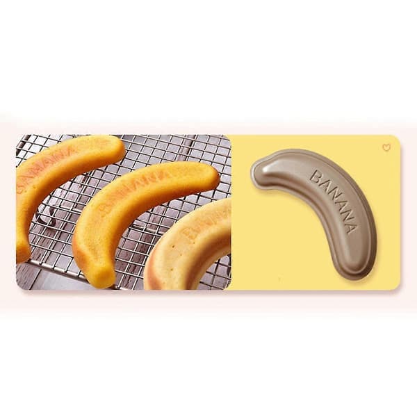 Bananformet kageform Dessert Bageform Kageform Til Bagning Mousse Dekoration Bagepladeværktøj