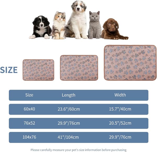 Blødt hunde-/katteplede, 3-pak 76*52cm Blødt varmt kæledyrsplede B