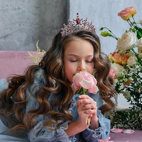 Barokk Dronningkrone for Kvinner Rhinestone Bryllup Tiara og Krone