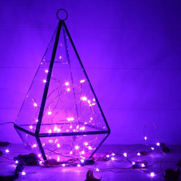 Batteridrivna 16.4Ft/5M 50 LED-ljusslingor Blinkande Jul