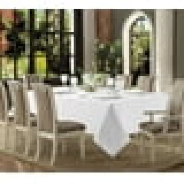 Stain-Resistant Tablecloth for Rectangular Dining Table, Machine Washable Wrinkle-Free Linen Look, Durable Polyester Water-Repellent Tablecloth