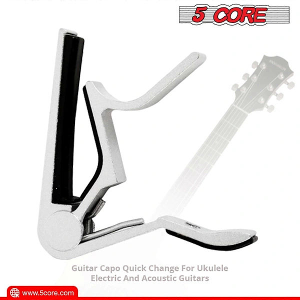 Gitarr Capo Akustisk Clip Gitarr Stränginstrument Klämma Band Elgitarr Tillbehör Capo Gitarrhals Capos 5 Core (vit)