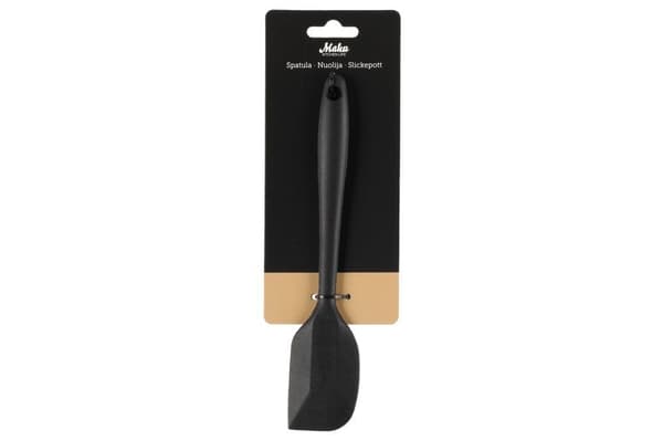 Slikkepott Silikon 20 cm – Rustfritt Stål | Maku Svart black