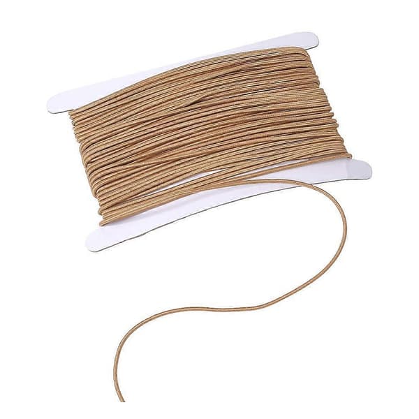 20 Yards Round Elastic Cord with Fiber Outside and Rubber Inside Peru 3mm