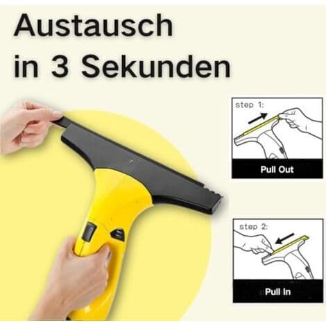 Replacement parts for Kärcher window cleaners, high-performance replacement cleaning pads and replacement lips for Wv2 Wv5