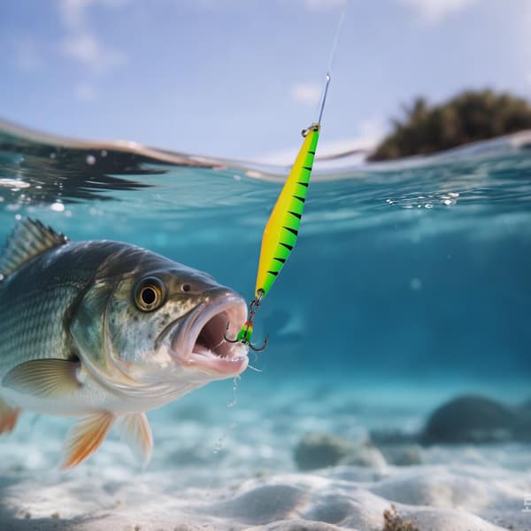Jigfiskesluker, 5 stk, reflekterende, realistiske -