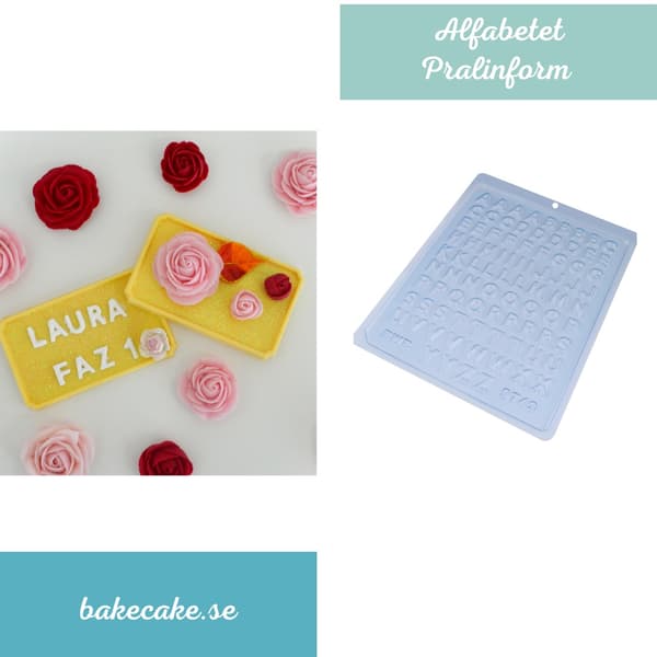 Pralinform Alfabet Sjokoladeform - BWB 9743