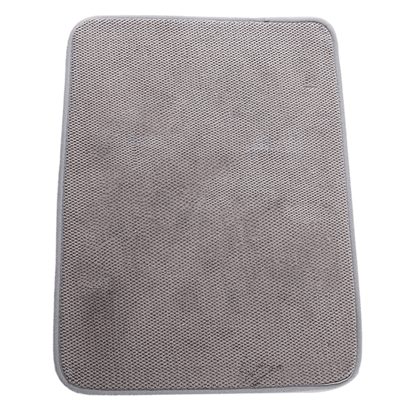 Mikrofiber absorberende hurtigtørkende bordmatte - grå - 30*40cm
