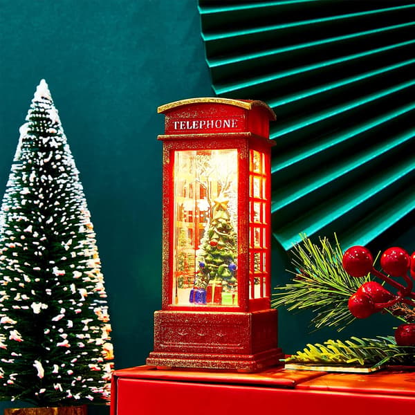 2 st Jul LED-lyktor Jultomte Julgran {AZC}