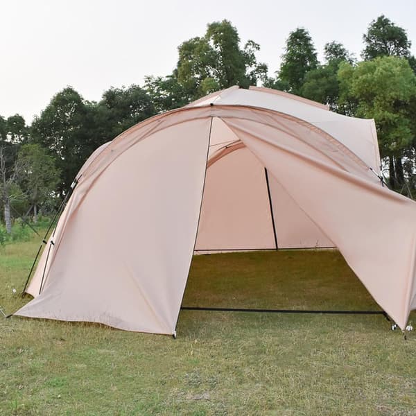 Utomhustältgardiner, kupoltält drapering campingtält drapering -