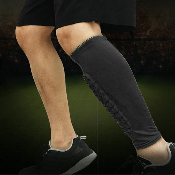 1 par fodboldbenskinner (sort, L), benskinner