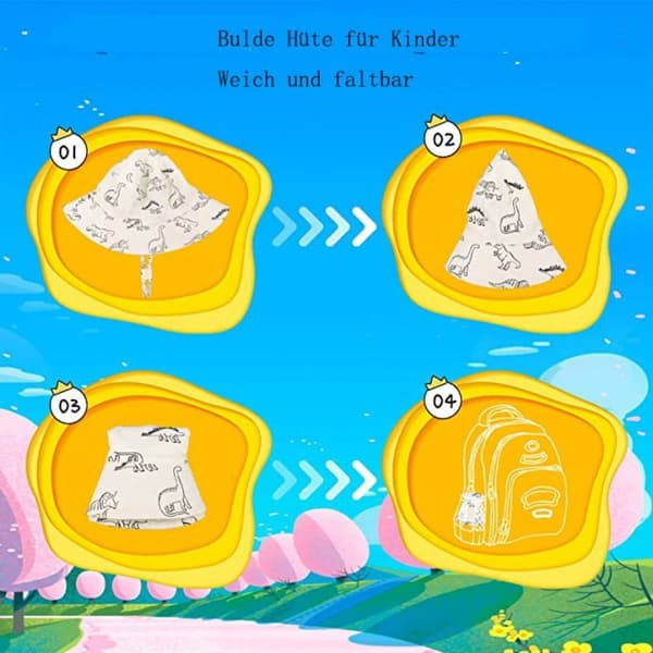 Solhat Baby Bred Skygge Fiskerhat Solhat Bomuldshat KLB