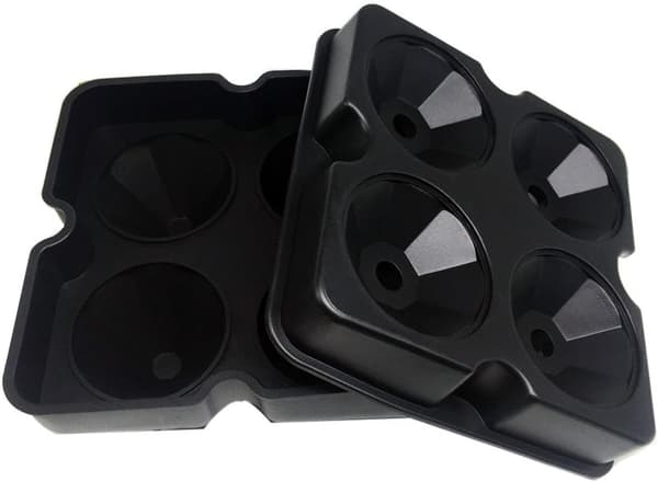Diamantformet silikoneisbakke, 5 cm, 4-pak