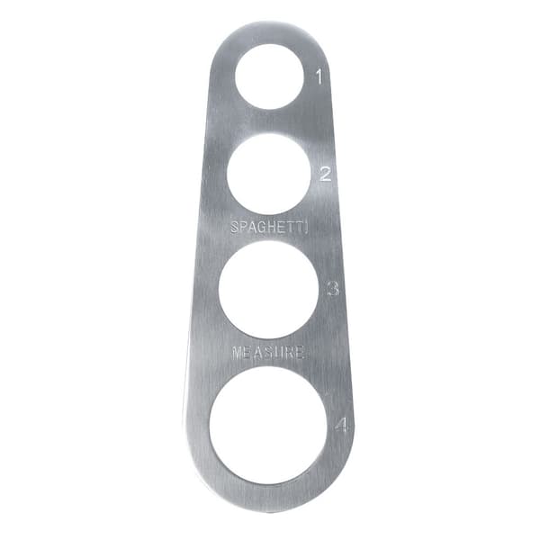 Stainless Steel Spaghetti Measurer, 4 Portion Sizes, Pasta Cooking Ruler Tool