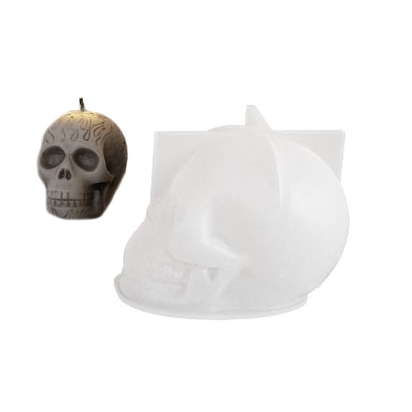 Silikoneform til håndværk Kranie Aromaterapi Lys Bagning Harpiksform Indretning 0.02 S