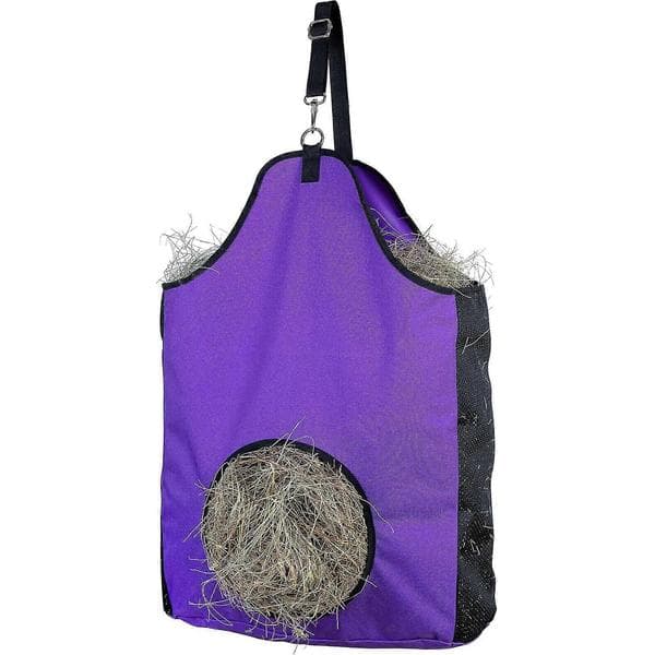 Practical and Beautiful Premium Durable Horse Slow Feed Hay Bag with Metal Snap and Heavy Duty Adjustable Strap